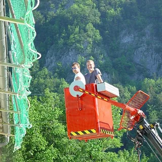 Dachdecker, Oberösterreich, Kran